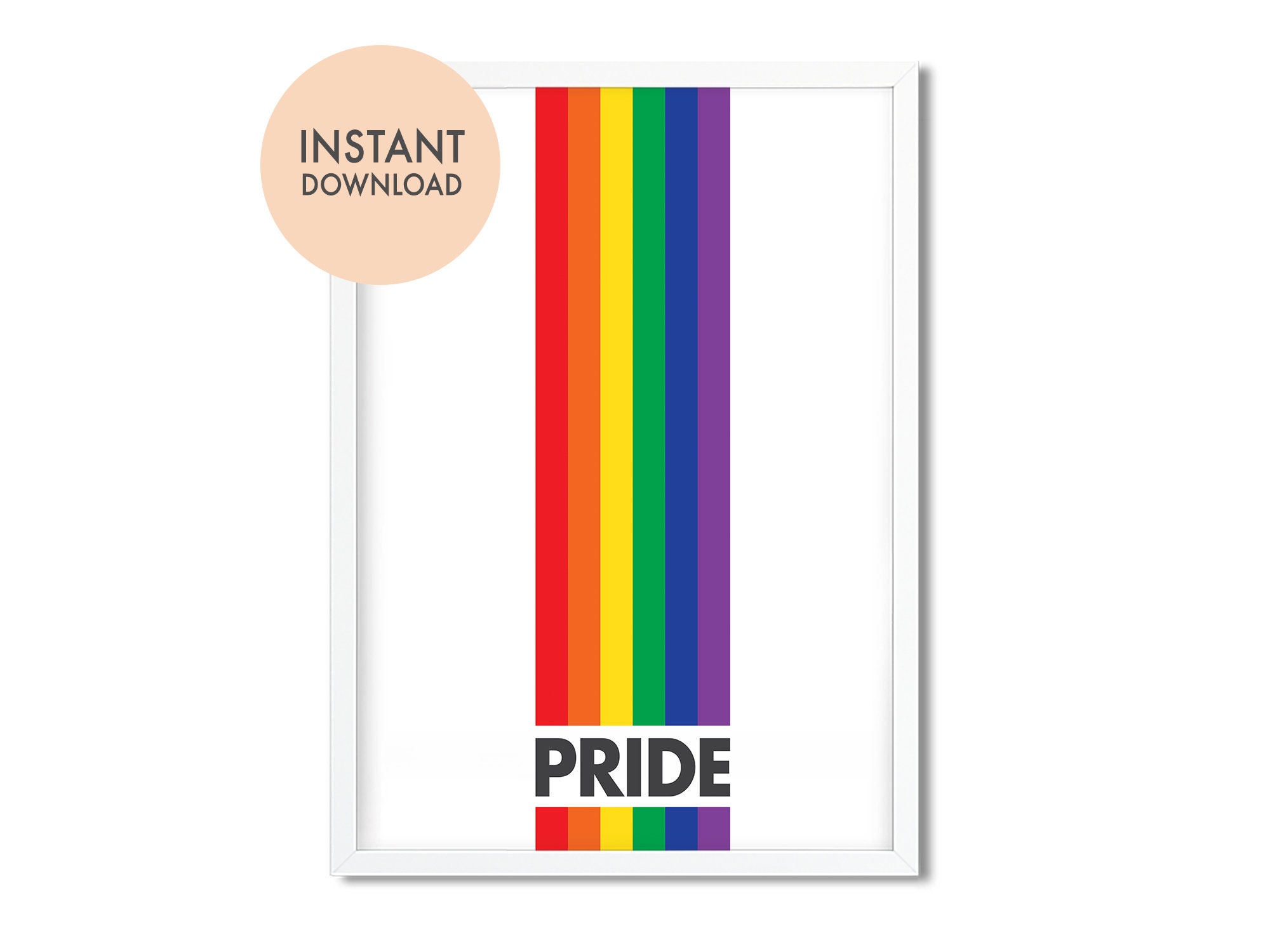 LGBTQ Pride Art Instant Download LGBT Posterpride Art - Etsy Canada
