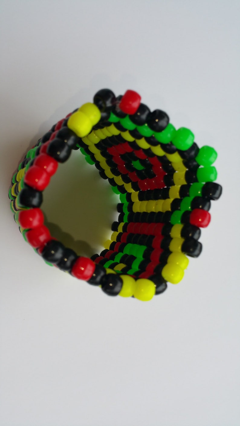Trippy Kandi Pattern Kandi Cuff Sacred Geometry Kandi Kandi Etsy