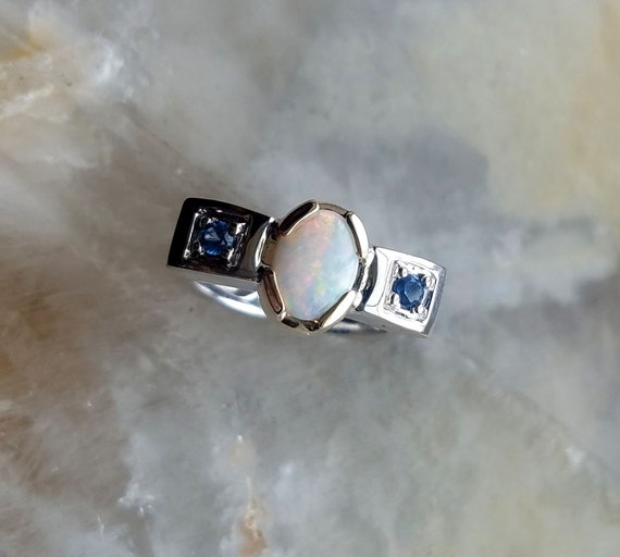 Custom Design Story: Sapphire and Diamond Toi et Moi Ring - Lindsey  Scoggins Studio