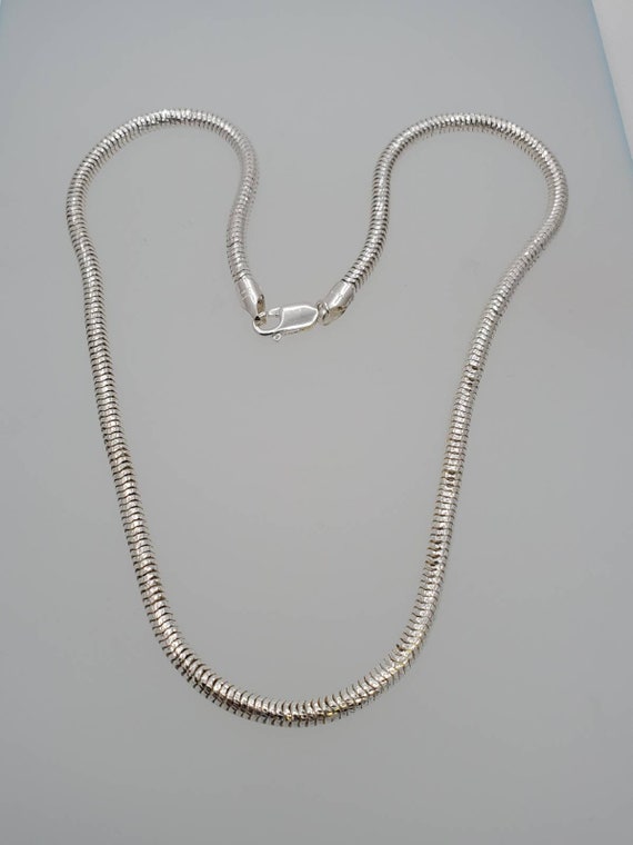Vintage Sterling Silver Necklace Milor Sterling Silver Necklace