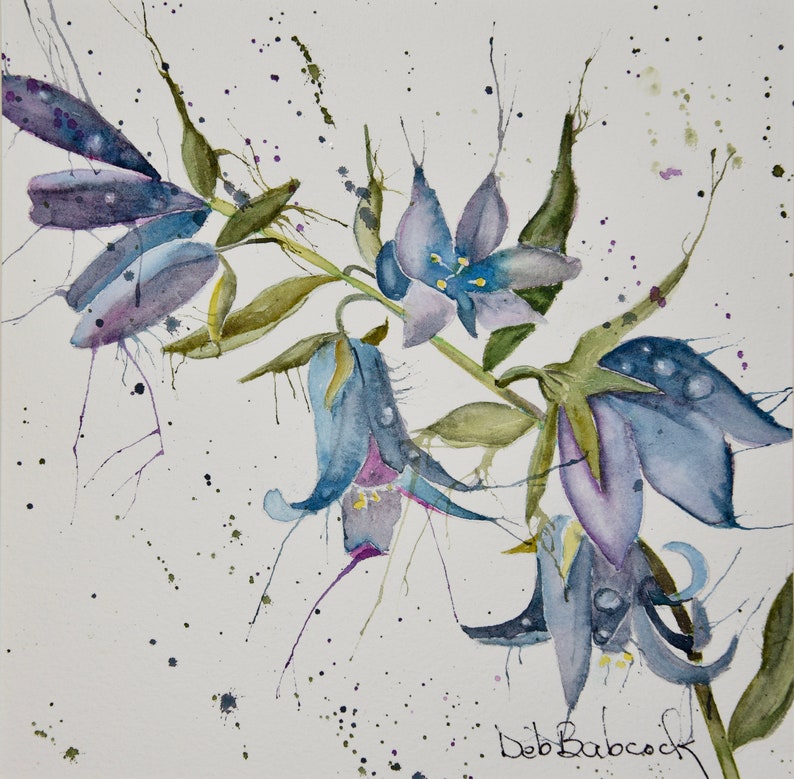 Colorado Wild Flower Prints Stunning Gallery Wall From My Original Paintings Bluebells Unframed