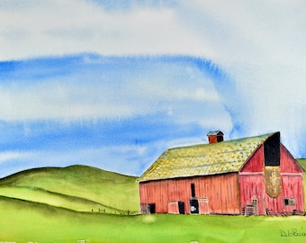 Red Barn in Washington Palouse