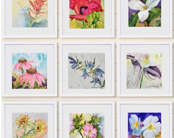 Colorado Wild Flower Prints Stunning Gallery Wall From My Original Paintings