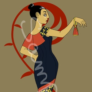Fashion Illustration Evening Gown