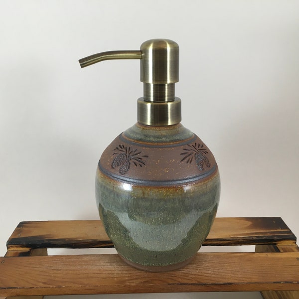 Pottery Soap Dispensers Etsy