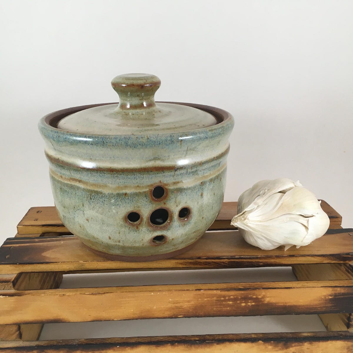 Handmade Ceramic Garlic Keeper