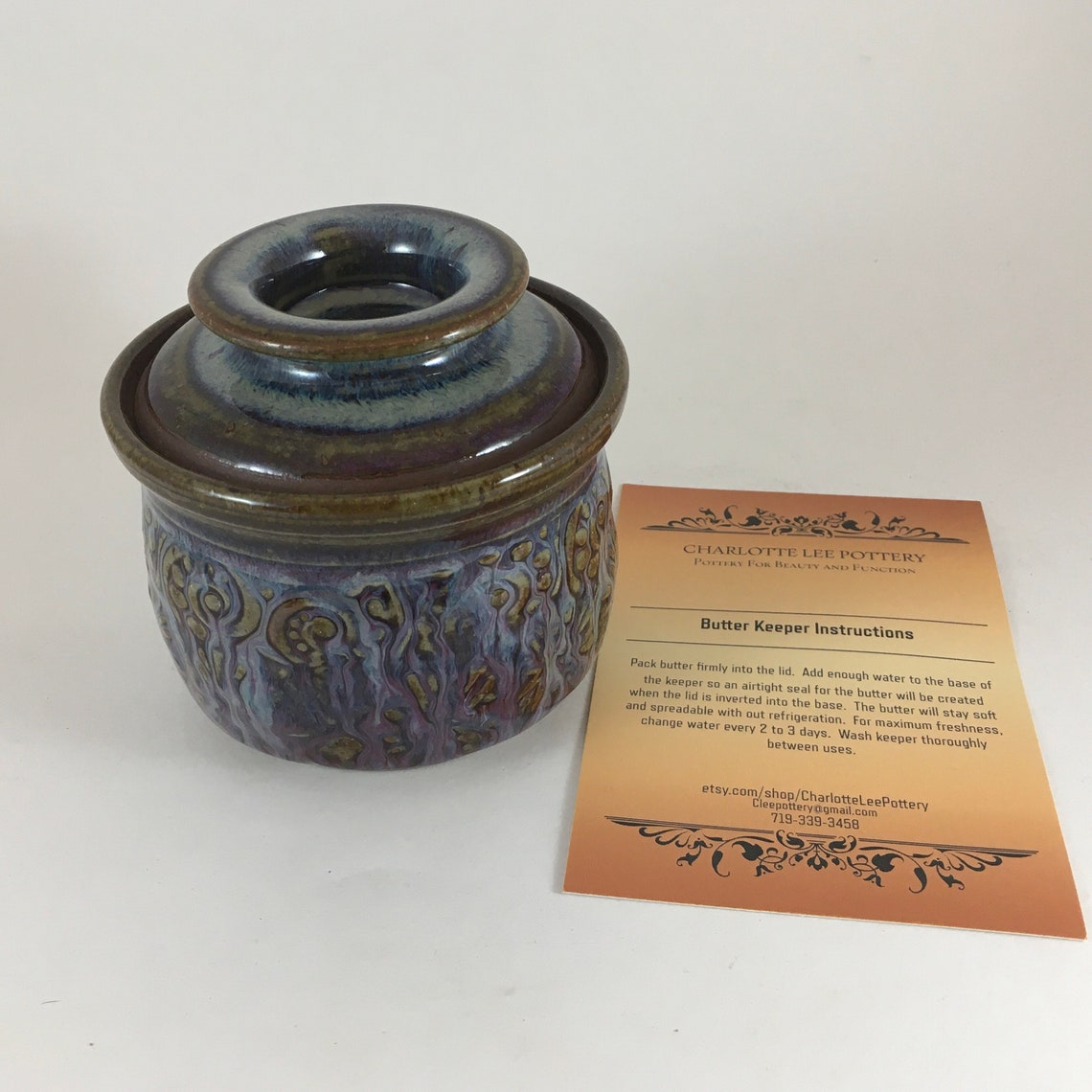 Pottery ButterKeeper French Butter Keeper Ceramic Butter Etsy