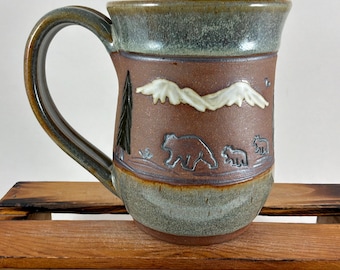Moose Landscape Mug, 17 Ounce, Ready to Ship!