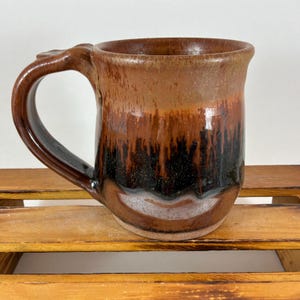 Pottery Coffee Cup, 11 Ounce Stoneware Mug, Handmade Ceramic Mug, Ready to Ship!!