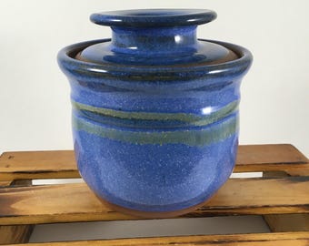 French Butter Keeper, Pottery Butter Dish, Handmade Butter Crock, Ready to Ship!