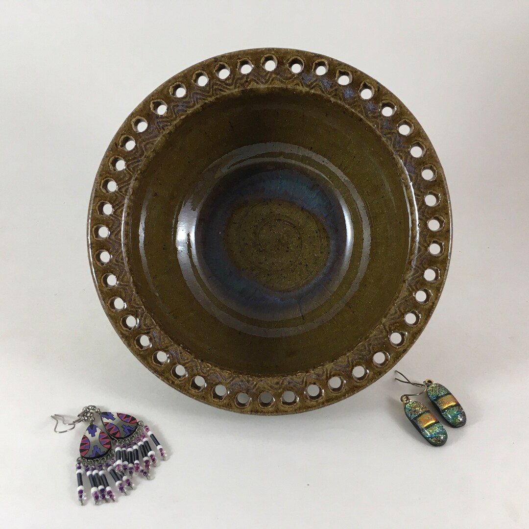 Jewelry Organizer Pottery Jewelry Bowl Earring Holder Etsy