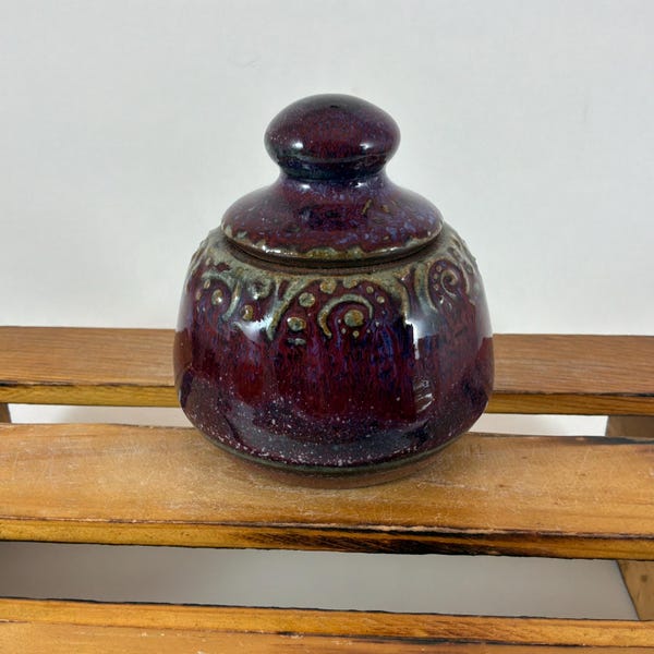 Trinket Jar, Clay box, Ready to Ship!
