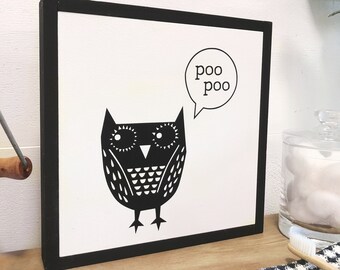Owl Bathroom Decor Etsy