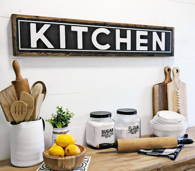 Kitchen Sign Kitchen Sign Large Kitchen Sign Farmhouse Etsy Norway