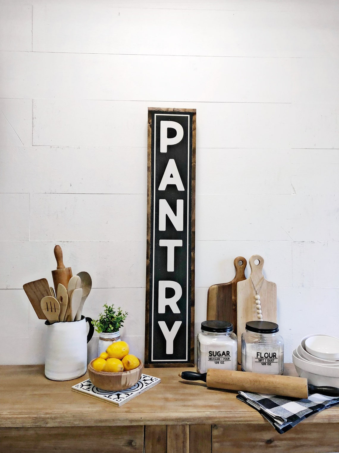 Vertical Pantry Sign Kitchen Sign Large Kitchen Sign Etsy