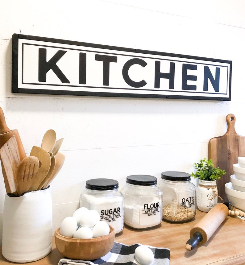 Kitchen Sign Kitchen Sign Large Kitchen Sign Farmhouse Etsy