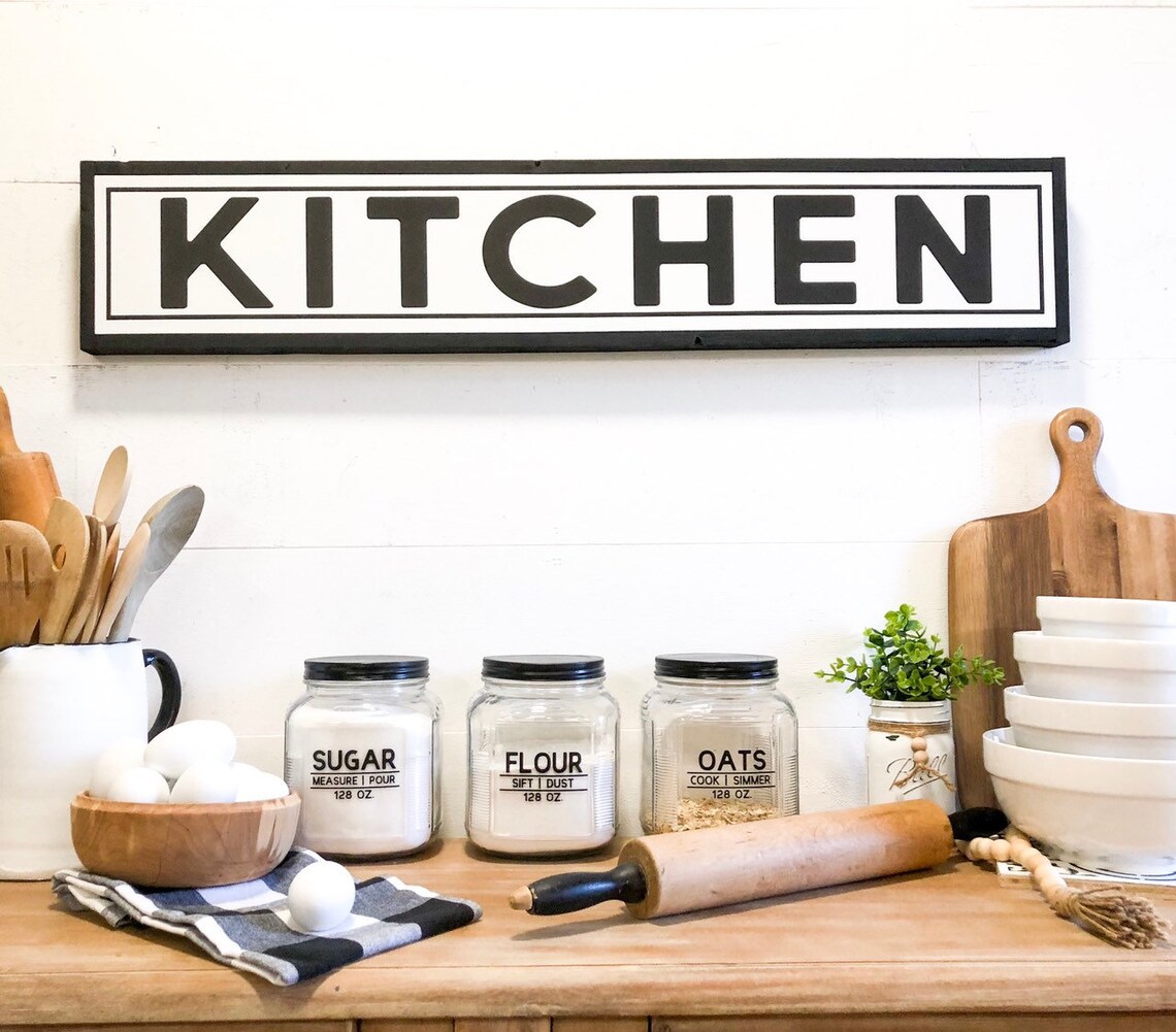 Kitchen Sign Kitchen Sign Large Kitchen Sign Farmhouse Etsy