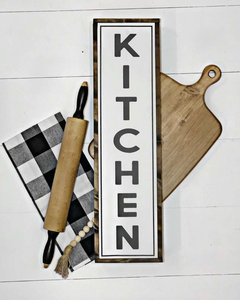Vertical Kitchen Sign Kitchen Sign Large Kitchen Sign Etsy