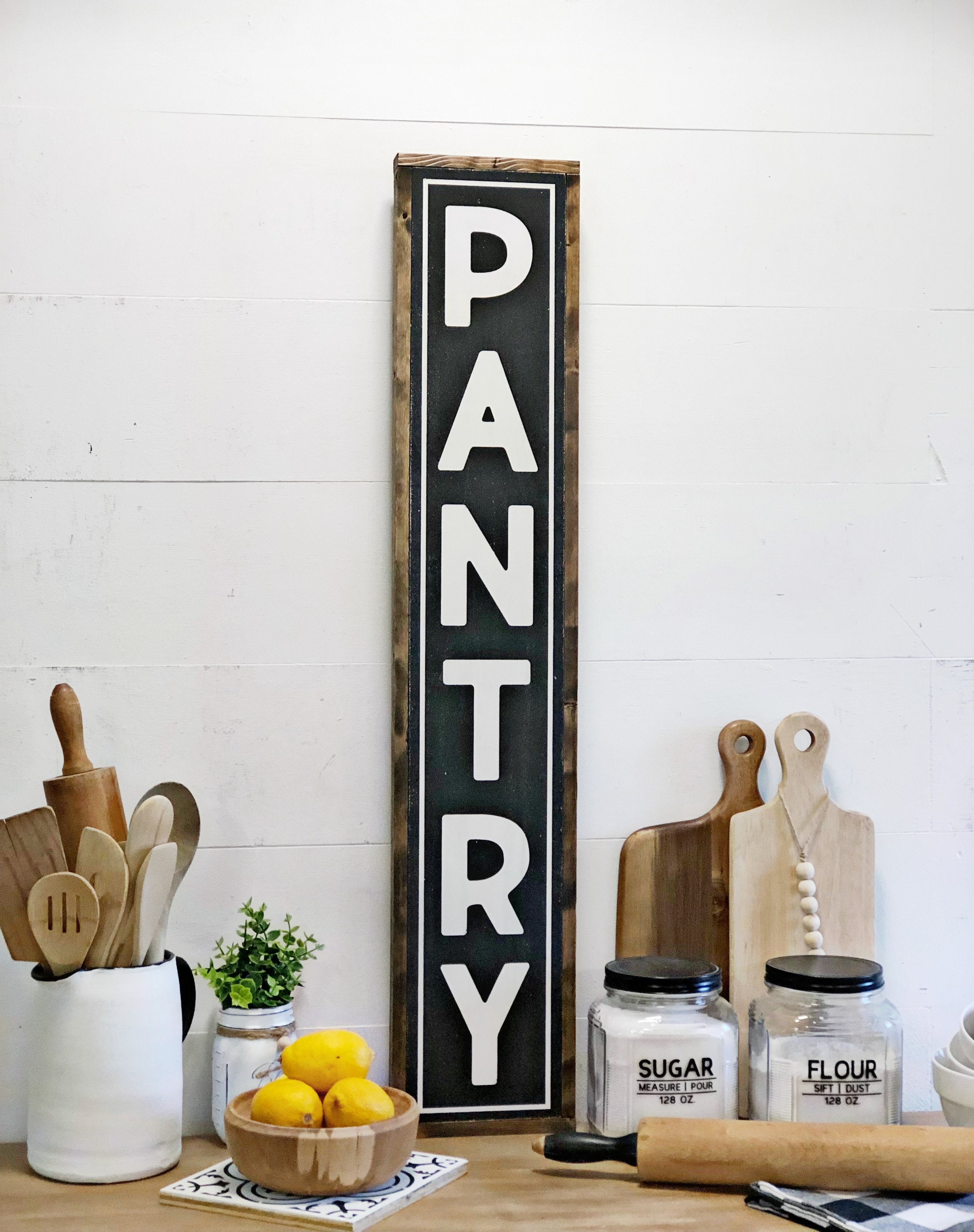 Vertical Pantry Sign Kitchen Sign Large Kitchen Sign Etsy