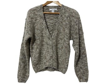 Sweter kardigan Lise J Mohair Blend, rozmiar damski, średni, zapinany z przodu na guziki