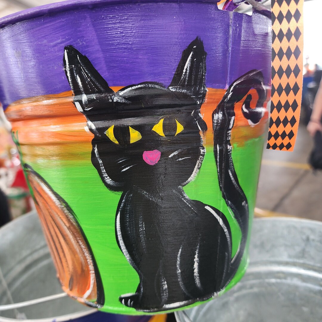 CANDY Buckets Trick or Treat Bucket Candy Bucket Halloween Etsy