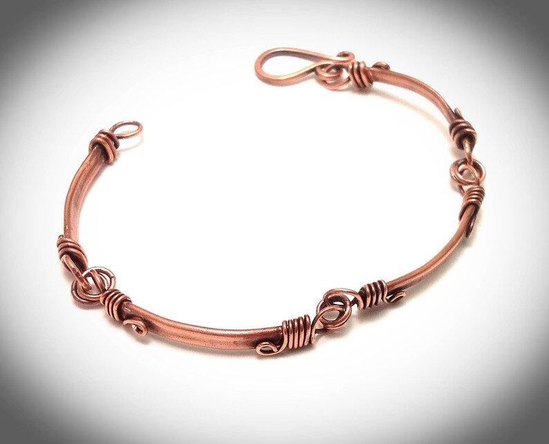 Copper Bracelet Bangle Bracelet Copper Wire Jewelry Wire Etsy