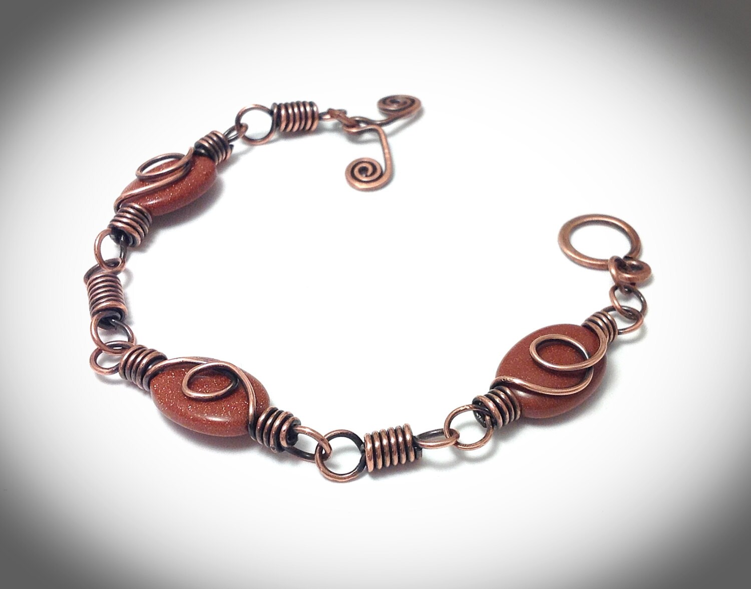 アクセサリー Button Works Necklace & Bracelet Wirewrapped Jewelry. Copper Jewelry. Copper Wirewrapped