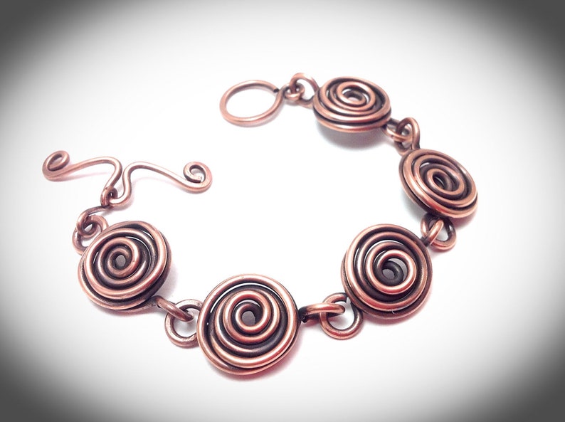 Wire Wrapped Jewelry Copper Wire Jewelry Antiqued Copper Etsy