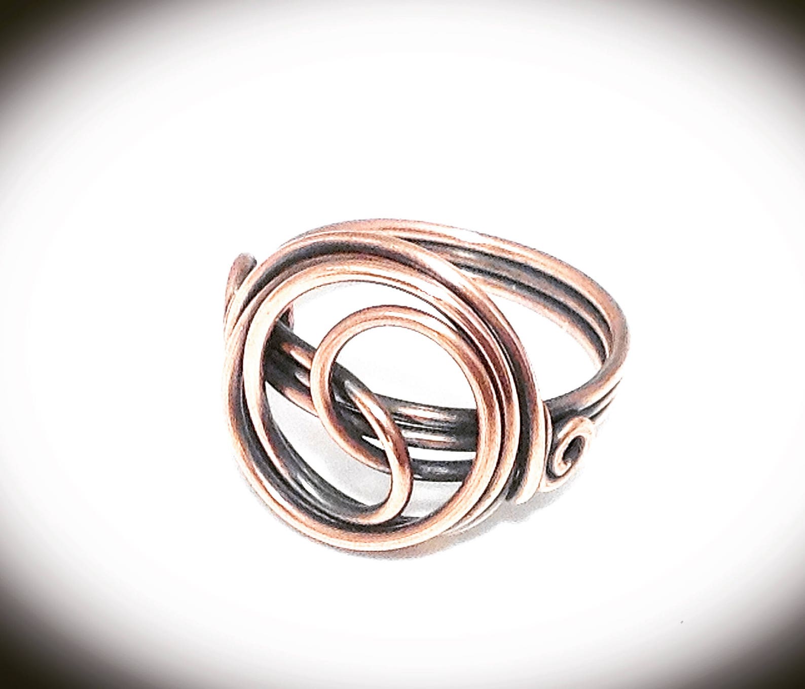 Wire Wrapped Ring. Copper Wire Ring. Wire Jewelry. Copper Wire Ring