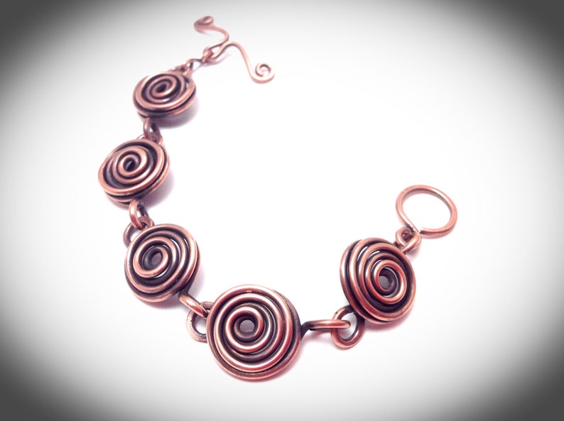 Wire Wrapped Jewelry Copper Wire Jewelry Antiqued Copper Etsy