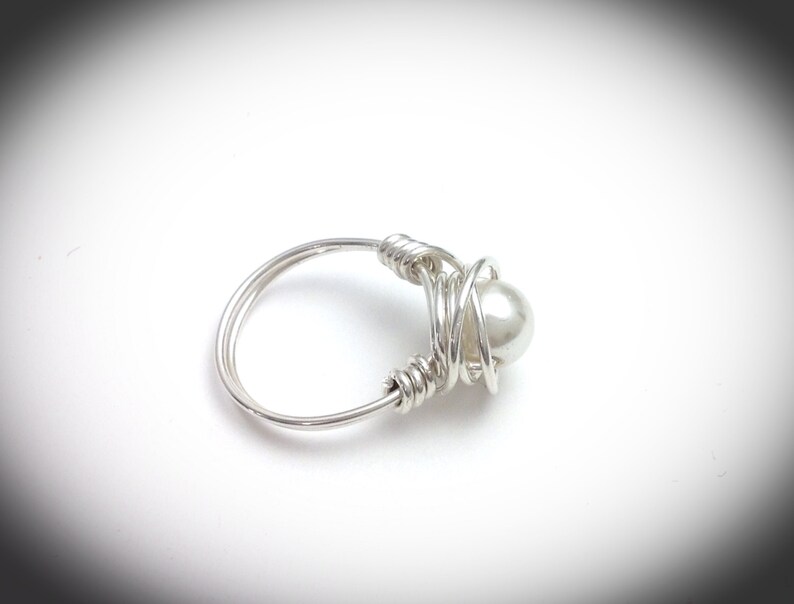 Wirewrapped Jewelry. Sterling Silver Wire Wrapped Ring With Etsy