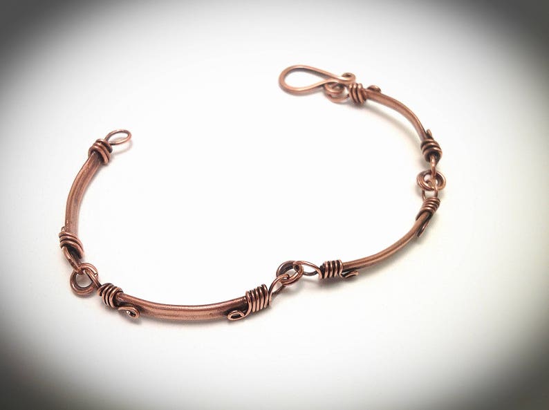 Copper Bracelet Bangle Bracelet Copper Wire Jewelry Wire Etsy