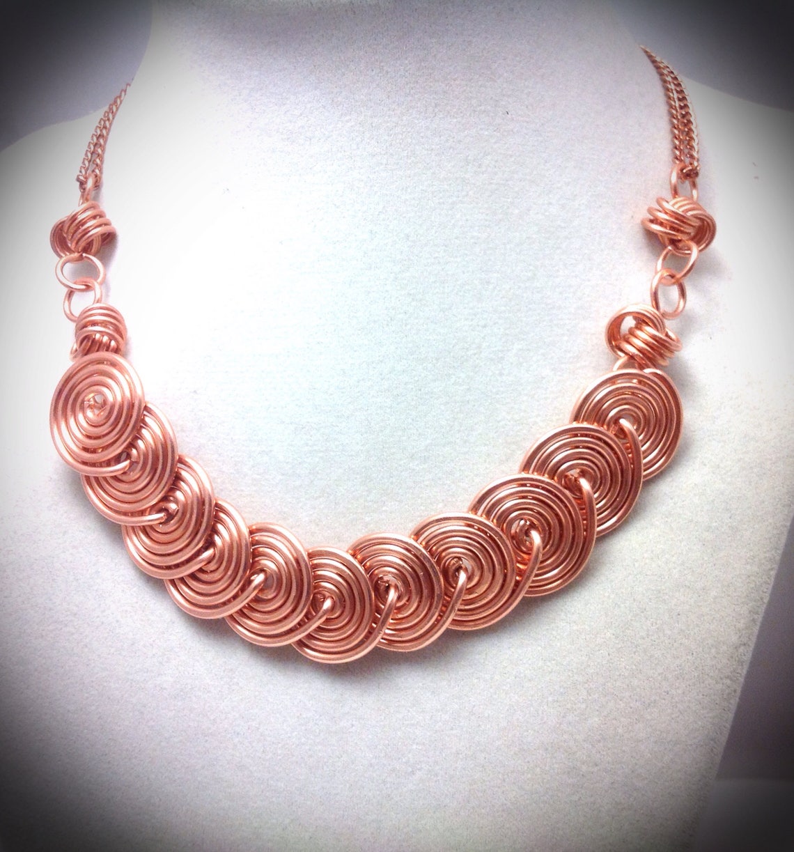 Copper Wire Necklace. Wirewrapped Jewelry. Wire Jewelry. Etsy