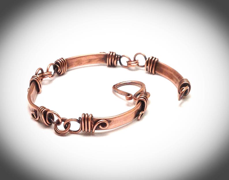 Copper Bracelet Bangle Bracelet Copper Wire Jewelry Wire Etsy
