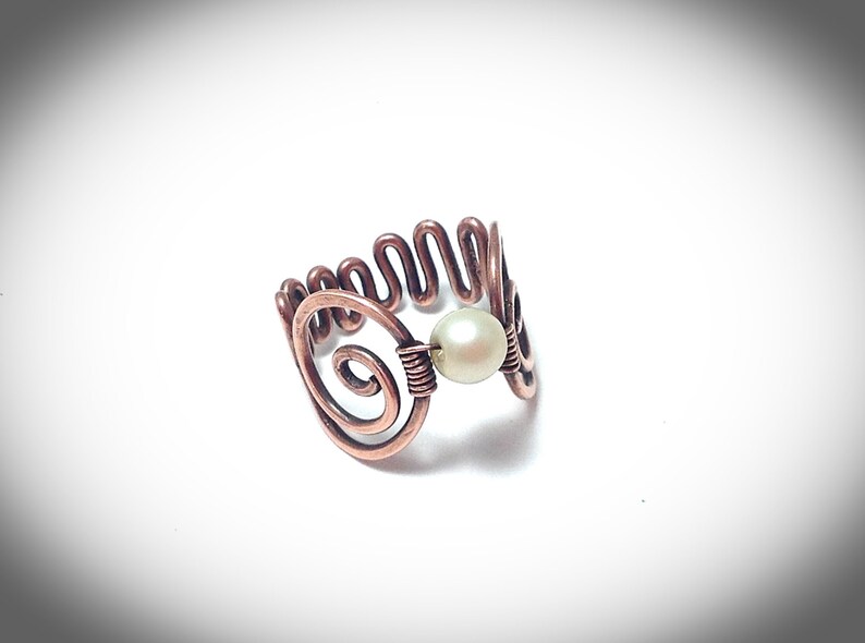 Wire Jewelry. Copper Wire Ring. Wire Wrapped Copper Ring With Etsy