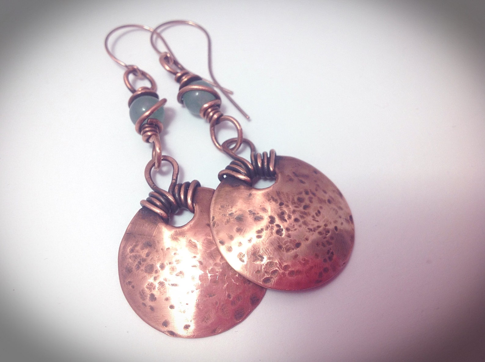 Copper Wire Jewelry. Wirewrapping. Wire Jewelry. Textured Etsy