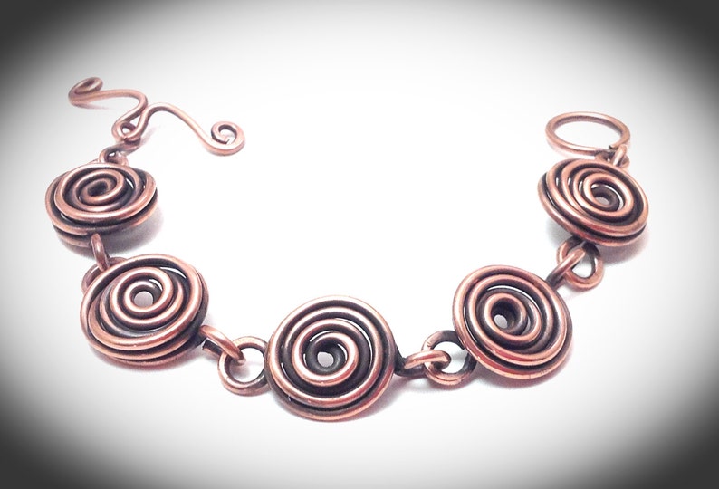 Wire Wrapped Jewelry Copper Wire Jewelry Antiqued Copper Etsy