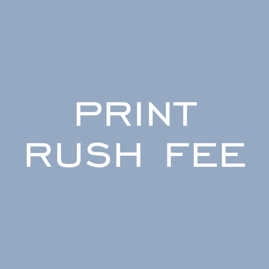 Printing Rush Fee