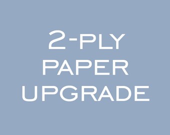 Actualización de papel de doble espesor y 2 capas