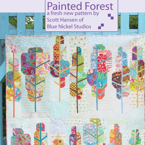 Painted Forest an Urban Folk Pattern From Blue Nickel - Etsy