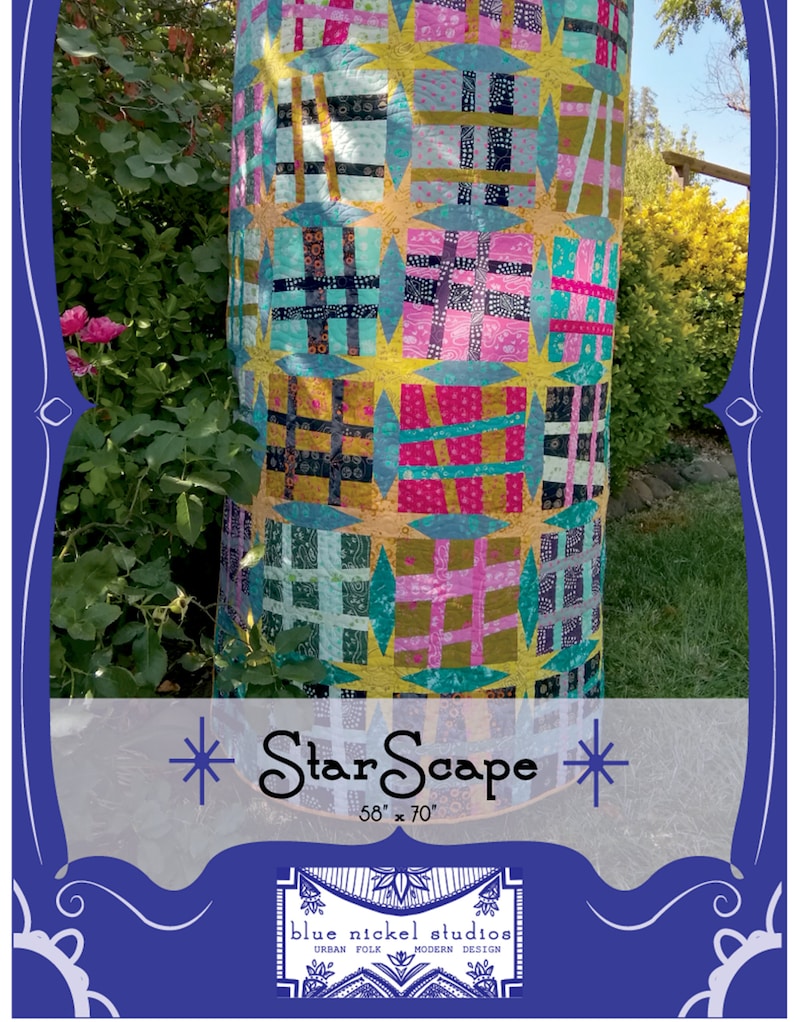 StarScape An Urban Folk Pattern from Blue Nickel Studios image 1