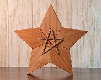 Chunky Star with Jute String Embellishment