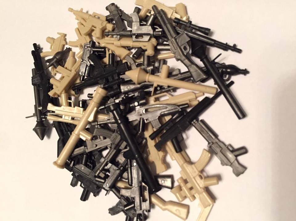 LEGO Guns Custom Set of 60 pieces toy guns for use with lego Etsy