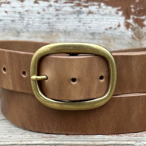 Buckle UPGRADE - Japanese Solid Brass Centerbar Buckle - 1.5”