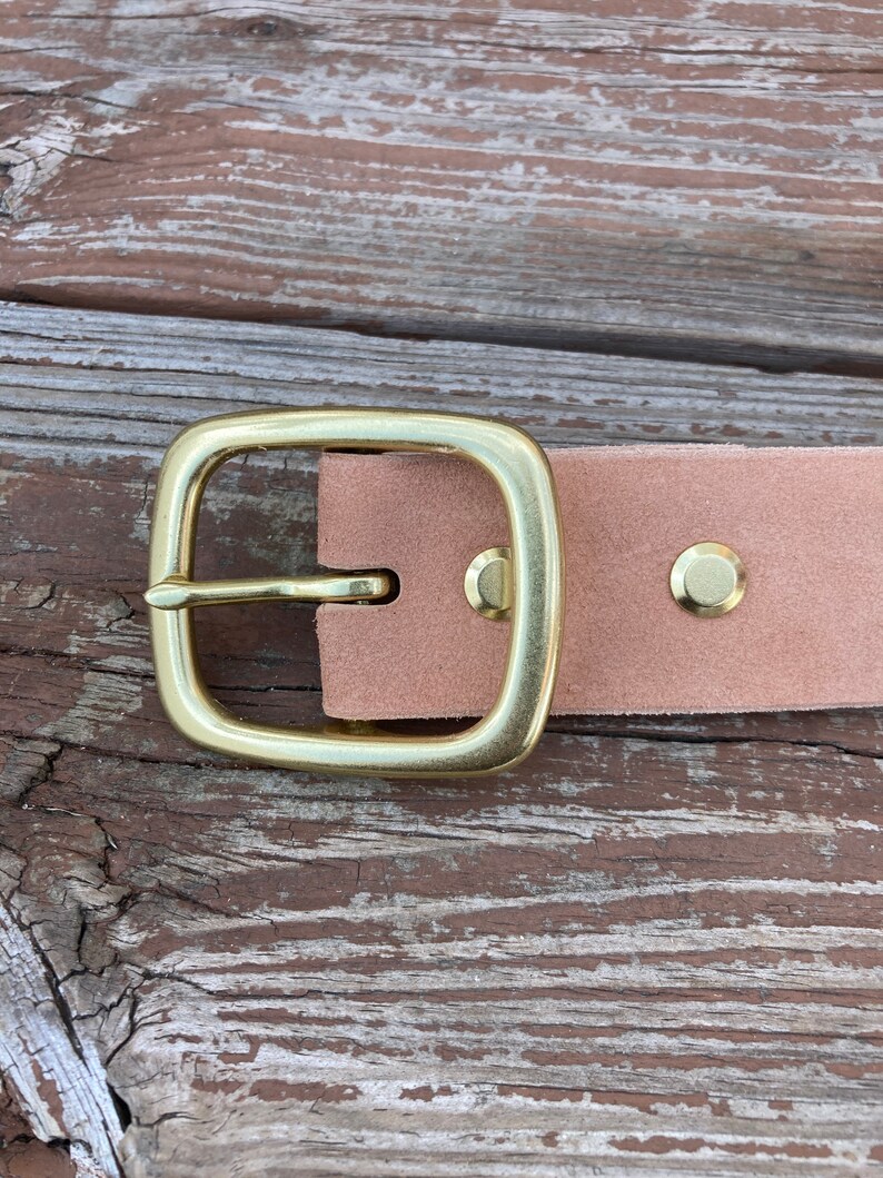 Roughout Horsehide Belt Horween Natural Veg Tan Leather Etsy
