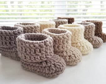 Gehaakte babyslofjes, pasgeboren babyslofjes, schoenen babymeisje, schoenen babyjongen, babyslofjes, neutrale babyslofjes, babyslofjes