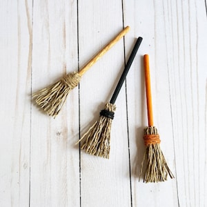 Witch Broom, Halloween Witch Broom, Halloween Decor, Witch Broomstick, Miniature Witch Broom, Tier Tray Decor, RoyalCrownHandmade