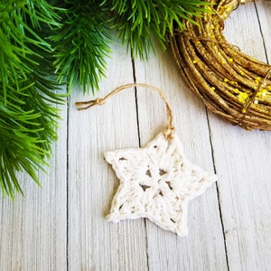 Crochet PATTERN Star, Easy, Instant Download, Digital Pattern, Christmas Ornaments, Farmhouse Decor, Rustic Decor, RoyalCrownhandmade