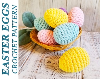 Patrones de Huevos de Pascua, Patrón de Ganchillo PDF, Decoración Primaveral, Patrón Amigurumi, Patrones RoyalCrownHandmade