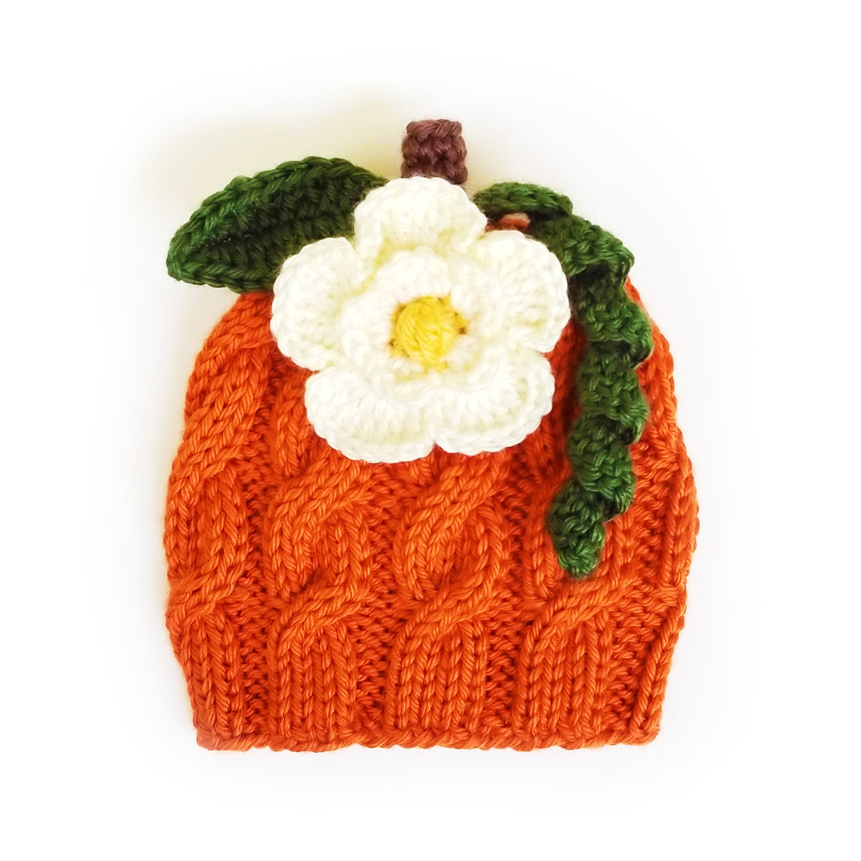 Newborn Pumpkin Hat Halloween Baby Girl 